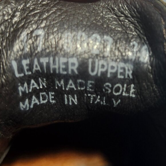 Boemos Made in Italy Leather Wingtip Brogue Oxford Shoes Men's Size 10 - Picture 4 of 9